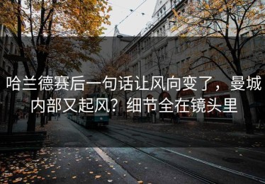 哈兰德赛后一句话让风向变了，曼城内部又起风？细节全在镜头里